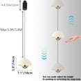 thumbnail image 4 of FSLiving Lampe de Piste Réglable en Hauteur Type J Rétractable avec Contrôle à Main avec Gradation Progressive Lampe d'Intérieur Fil Réglable, Beige - 1 Pack, 4 of 9