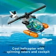 thumbnail image 6 of LEGO City Arctic Explorer Ship 60368 Building Toy Set, Fun Toy Gift for 7 year old Boys and Girls, with a Floatable Boat, Helicopter, Dinghy, ROV Sub, Viking Shipwreck, 7 Minifigures and an Orca, 6 of 9