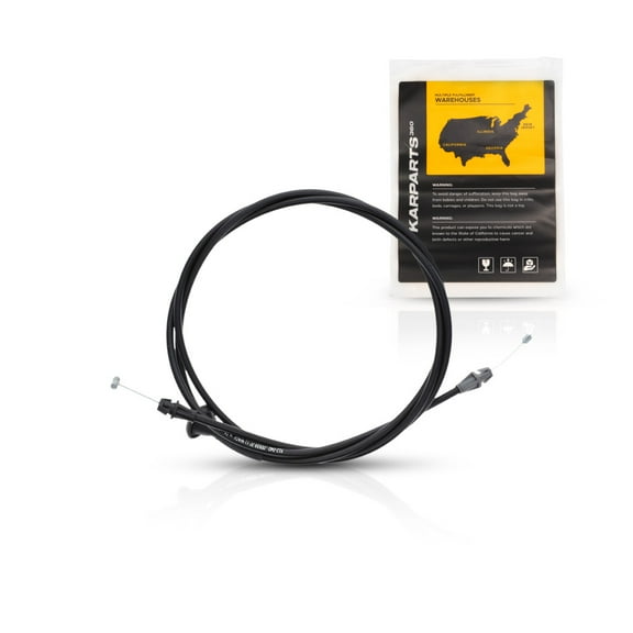 KarParts360 For Ford F-450 Super Duty/F-550 Super Duty 1999-2007 Hood Release Cable | Black | Plastic/Metal | Replacement For 5C3Z16916AA