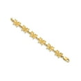 thumbnail image 3 of Gem & Harmony 14K Yellow Gold Polished Charm Butterfly Bracelet (7.00 inches) for Women, 3 of 5