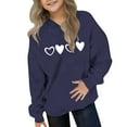 thumbnail image 2 of Kids Girl Boy Fleece Lined Sherpa Valentines Day Casual Hooded Outfits Sweatshirt for Child Long Sleeve Lover Oversized Cute Hooded Winter Fall Outfit 2026 5 Years, 2 of 5