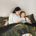 thumbnail image 5 of Feelyou Teens Snowman Full Size Comforter Sets, Jungle Squirrel Animal Bedding Comforter Set, Christmas Tree Reversible Bedding Sets, Ultra Soft Home Decor, 3-Piece, 5 of 8