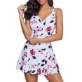 thumbnail image 3 of Traje de baño Zando para mujer con control de barriga, blanco, XL, 3 of 6