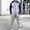 Light Blue, variant on Letdown Men's Tracksuits 2 Piece Outfits Full Zip Sweatsuit Workout Solid Jacquard Jogging Suit Set Workout Sports Set Sportswear (Khaki, S)
