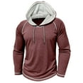 thumbnail image 4 of Chiccall Hoodies for Men Slim Fit Workout Sweatshirts Stretch Comfy Outdoor Running Athletic Casual Drawstring Hooded Shirts, 4 of 6