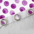 thumbnail image 4 of Manfei Circle Ciecular Pattern Black Out Curtains,Ink Polka Dot Curtains Pack of 2 (42x63 Each),White Purple Bedroom Curtains For Teens,Ultra Soft Home Decor, 4 of 6