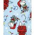 thumbnail image 5 of Peanuts Christmas Pajamas Toddler Sleeper Snoopy Merry & Bright Holiday AOP Fleece Pajama 2-Piece Pajama Set, 5 of 7