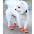 thumbnail image 4 of 2 piezas de nieve para mascotas Colco Botas de lluvia para perros impermeables antideslizantes Naranja L, 4 of 8