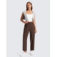 thumbnail image 3 of CRZ YOGA Lightweight Drapey Tapered Ankle Pants for Women 27" Casual Travel Work with Pockets Summer, 3 of 5