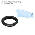 thumbnail image 3 of Uxcell 30mm-25mm Metal Step Down Ring with Cleaning Cloth, 2 Pack Camera Lens Filter Aluminum Adapter Ring, 3 of 6