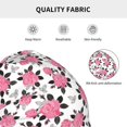thumbnail image 5 of Logiee Rose Flowers Print Unisex Knit Beanie for Men Women Winter Hat,Beanies Skull Caps, 5 of 7