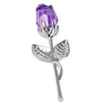 thumbnail image 3 of simhoa Glass Rose Flower Gift Artificial Flower Christmas Thanksgiving Day Wedding Gift, 3 of 8