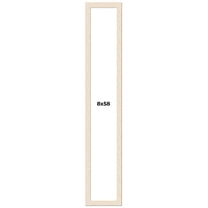 8x58 Frame White Real Wood Picture Frame Width 1.5 inches | Interior Frame Depth 0.5 inches | Barn