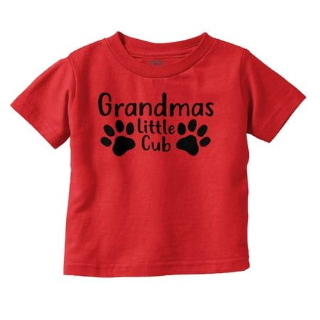 

Grandmas Little Cub Grandchild Paws Toddler Boy Girl T Shirt Infant Toddler Brisco Brands 2T