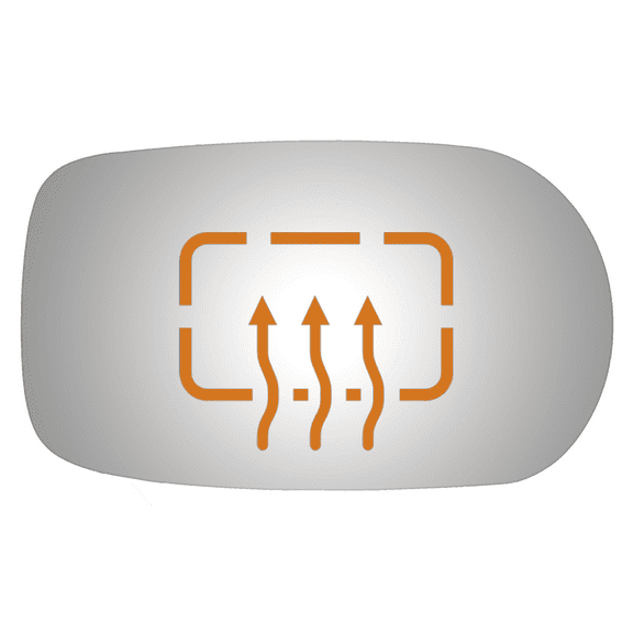 Burco 5481H Convex Passenger Side Power Replacement Mirror Glass for 2006-2008 Hyundai Azera W/O Baking Plate