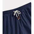 thumbnail image 5 of Mens Shorts with Pockets and Drawstring Jacquard Texture Casual Men's Shorts Waffle Knit Short, Navy Blue, 2XL, 5 of 7