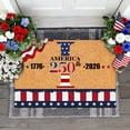thumbnail image 2 of America 250 Years Welcome Doormat USA 250Th Anniversary Patriotic 1776-2026 Birthday Mat Non- Front Entrance Holiday Doormat For Outdoor Floor Rugs 15.7"X"23.6" I, 2 of 6