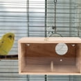 thumbnail image 4 of Caja nido para pájaros - Caja de cría para periquitos, casa nido de madera con panel acrílico transparente para pinzones, agapornis, cacatúas, periquitos, cotorras y loros, 4 of 7