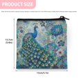thumbnail image 6 of SEANATIVE Peacock Sanitary Napkin Storage Bag for Women Animal Print Sanitary Pad Storage Bag for Women 2 PCS Ladies Lightweight Period Bags for Teen Girls,1St Period Gifts, 6 of 7