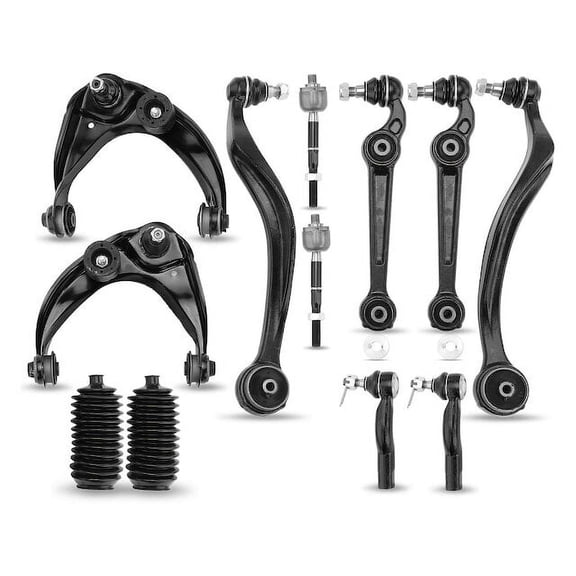 Control Arm and Tie Rod End Kit 12 - Compatible with 2010 - 2012 Ford Fusion 2011
