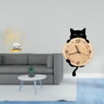 thumbnail image 2 of Estatua de hoja,Estatua de hoja para decoración del hogar,manualidades y obras de arte.,Reloj de pared,Reloj de pared decorativo para baño y dormitorio.,Reloj de pared de gato silencioso y, 2 of 8