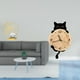 thumbnail image 2 of Estatua de hoja,Estatua de hoja para decoración del hogar,manualidades y obras de arte.,Reloj de pared,Reloj de pared decorativo para baño y dormitorio.,Reloj de pared de gato silencioso y, 2 of 8