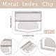 thumbnail image 2 of 14 clips metálicos para páginas de libros, 1,1 x 1,4 pulgadas, de acero inoxidable plateado, retro, marcadores de línea, etiquetas, planificadores, clips de sujeción para papel., 2 of 9