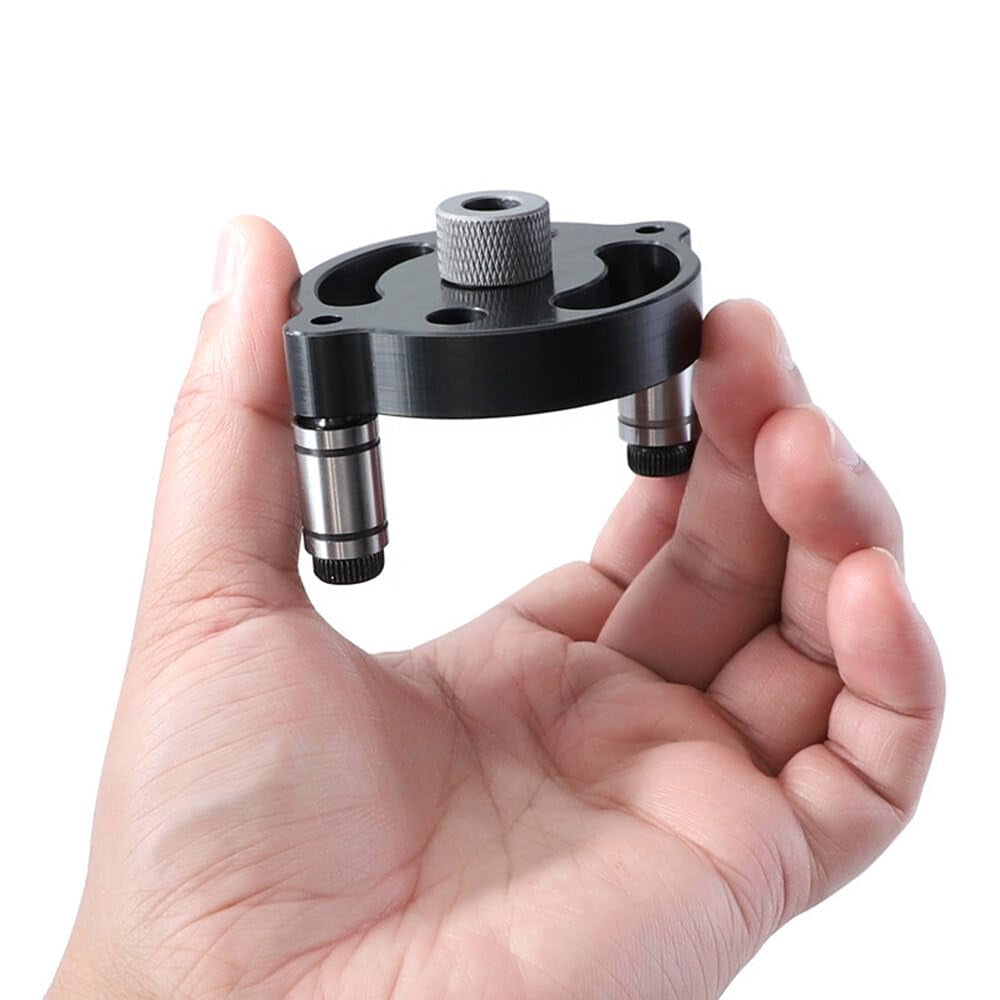 Precision Single Hole Positioning Puncher Versatile Woodworking Tool with 6mm 8mm 10mm Drill Bit Set Adaptive Center Punching Essential for DIY Crafts and Professional Woodworking