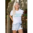 thumbnail image 3 of Mermaids Have More Fun Beach Vibes Women's Plus Size Graphic Tee Brisco Brands 2X, 3 of 5