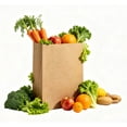 thumbnail image 3 of 25 Pcs Heavy Duty Kraft Paper Bags, 12x7x17 Inch Brown Grocery Sacks, Recyclable Durable Paper Bags for Food Delivery, Retail, Gift Wrapping and Storage, 3 of 6