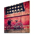 thumbnail image 2 of Designart 'Bicycle By Oriental Zozoji Temple Tokyo' Vintage Print on Natural Pine Wood, 2 of 5