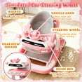 thumbnail image 5 of WonderStone 6 in 1 Baby Walker, Height-Adjustable Push Walker with Music & Light Toys, Baby Bouncer & Activity Center for Boys and Girls 6-18 Months (Pink), 5 of 10