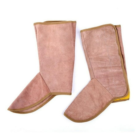 Welding Spats Safety Boot Workplace Welding Leather Long Shoes Boots Leggings Welder Foot Cover Wear Welder Tools  Durable Material