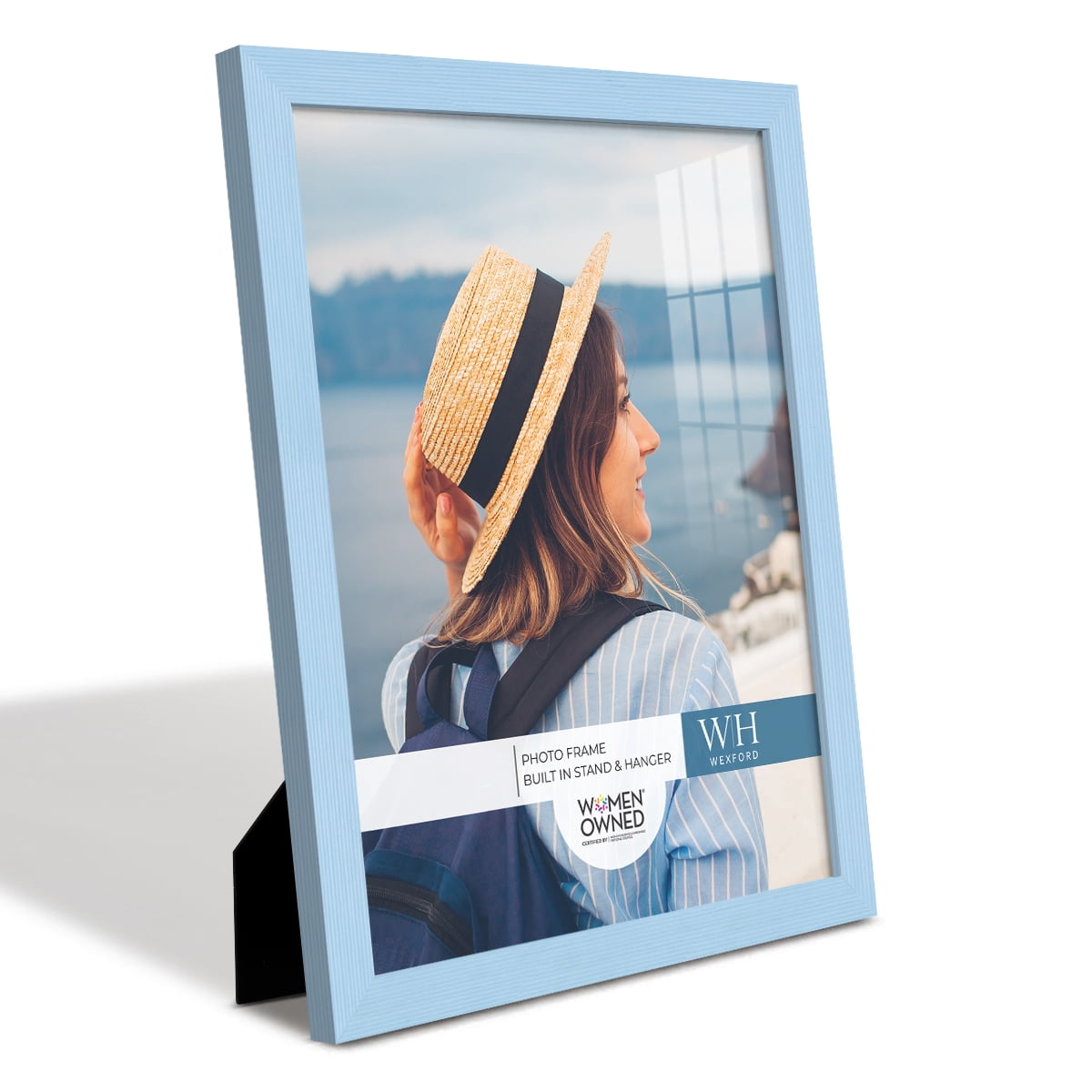 Grooved 11 in. x 14 in. Blue Picture Frame (Set of 2)