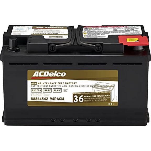 ACDelco 94RAGM BCI Group 94R AGM Automotive Battery