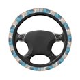 thumbnail image 2 of KLL Car Steering Wheel Cover, Universal 15 inch, Soft Elastic and Comfortable,Car Accessories Decorations-Cute Cloud Cat, 2 of 7