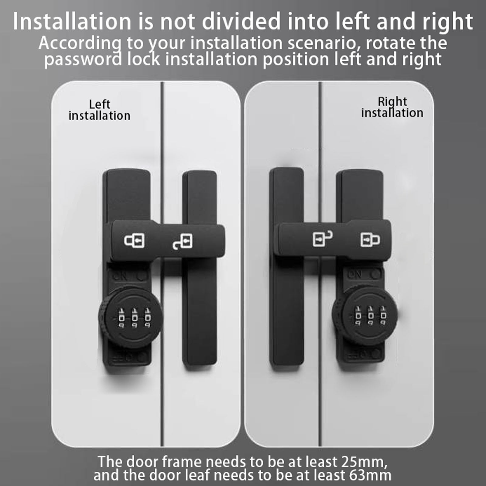 Digital Combination Cabinet Lock with Smart Security System for Household Kitchen Workplace Dormitory and Bedroom Storage