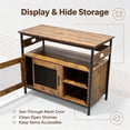 thumbnail image 6 of Heavy Duty 40-50 Gallon Aquarium Stand – 4-Tier Metal & Wood Open Storage Shelves, Built-In Power Outlets, Sturdy Legs, Multi-Purpose Rack for Fish Tank, Terrarium & Home Storage, 6 of 7