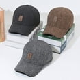 thumbnail image 4 of kurtrusly Men Winter Baseball Cap Style Game In Winter Months With Ear Muffs Unique Dark grey, 4 of 6