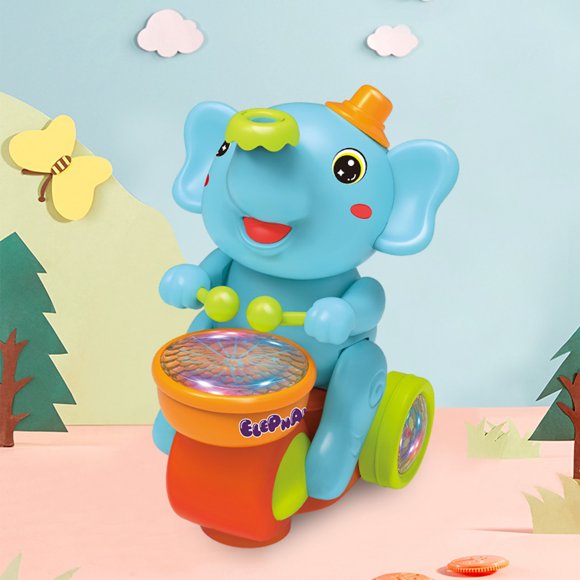 Educational Toys,Pretend Play Toys for Toddlers Dress Up,Educational Toy for 1 Year Old Boys Girls,Electric Universal Suspension Blowing Ball Little Cute Cool Music Lights Drumming Little Toy Car