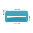 thumbnail image 2 of Unique Bargains Watch Band Strap Loops Silicone for 19mm Width Watch Band, Turquoise Blue 4 Pack, 2 of 5