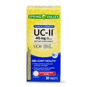 Spring Valley UC-II Clinical Strength Tablets, 40 mg, 30 Count