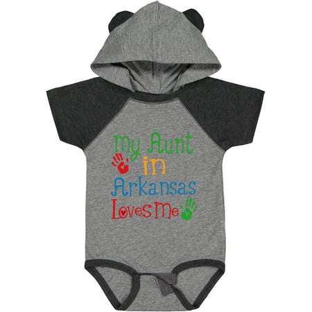 

Inktastic Aunt in Arkansas Loves Me Nephew Gift Baby Boy or Baby Girl Bodysuit