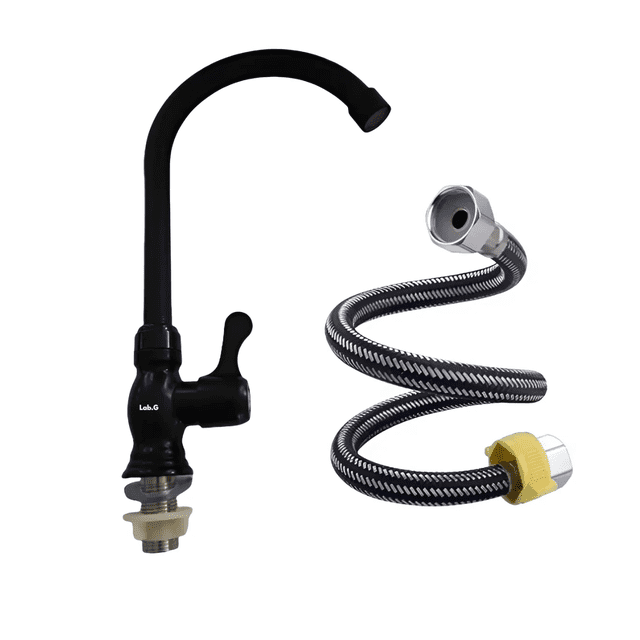 Grifo Filtro Purificador De Agua Llave Para Tarja Cocina Lab.G, Negro