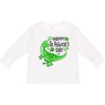 thumbnail image 3 of Inktastic Happy St. Patrick's Day- Green Dinosaur Boys or Girls Long Sleeve Toddler T-Shirt, 3 of 5