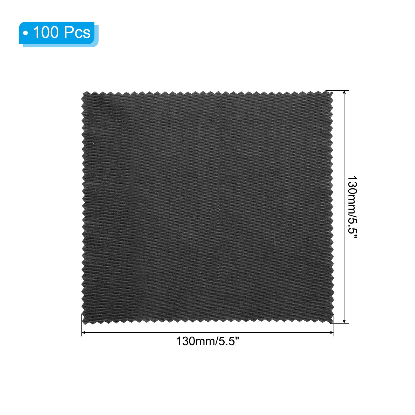 Unique Bargains Eyeglass Microfiber Cleaning Cloth for Camera Lenses, Glasses Black