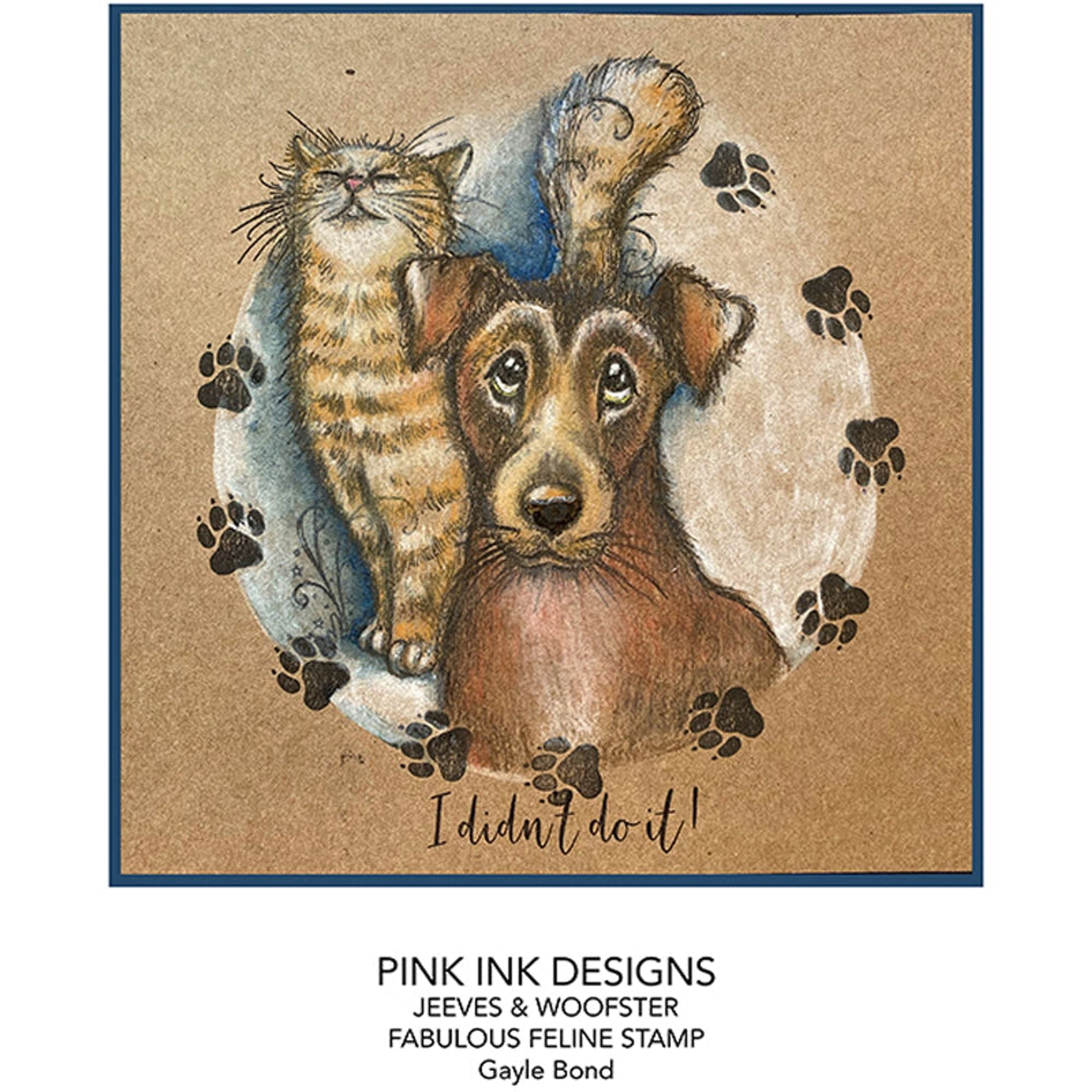 Pink Ink Designs  Jeeves & Woofster A5 Clear Stamp Set