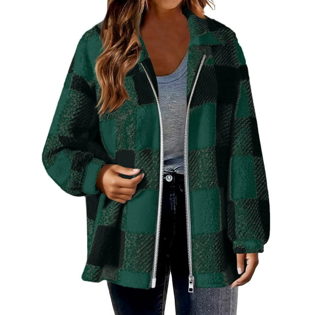 Wensltd Cardigan à Boutons pour Femmes Manteau Chaud à Revers avec Poches Automne et Hiver Manches Longues