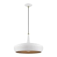 thumbnail image 6 of 49353-03 Livex Lighting Banbury - 1 Light Pendant In Geometric Style-17.5 Inches Tall and 17 Inches Wide-White/Antique Brass Finish    -Traditional, 6 of 10