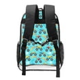 thumbnail image 2 of Susaid Cartoon Monster Truck Print Clear Backpack See Through Transparent Plastic Clear Bookbags for School, College, Stadium,Work, 2 of 7